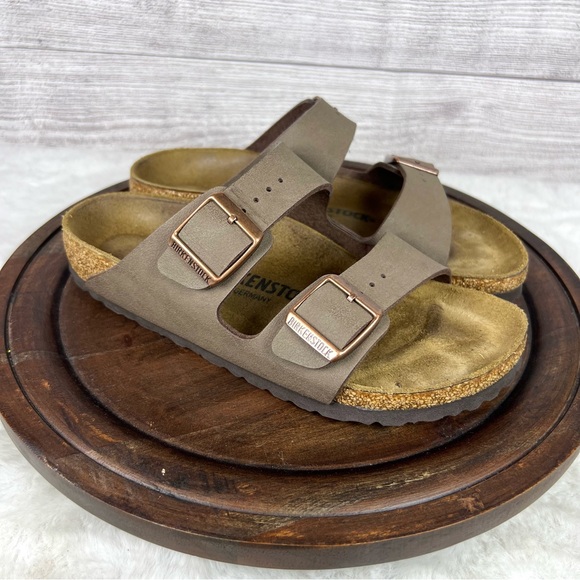 Birkenstock Women’s Arizona Mocca Strap Sandals Size 36 Narrow Fit - Picture 2 of 10